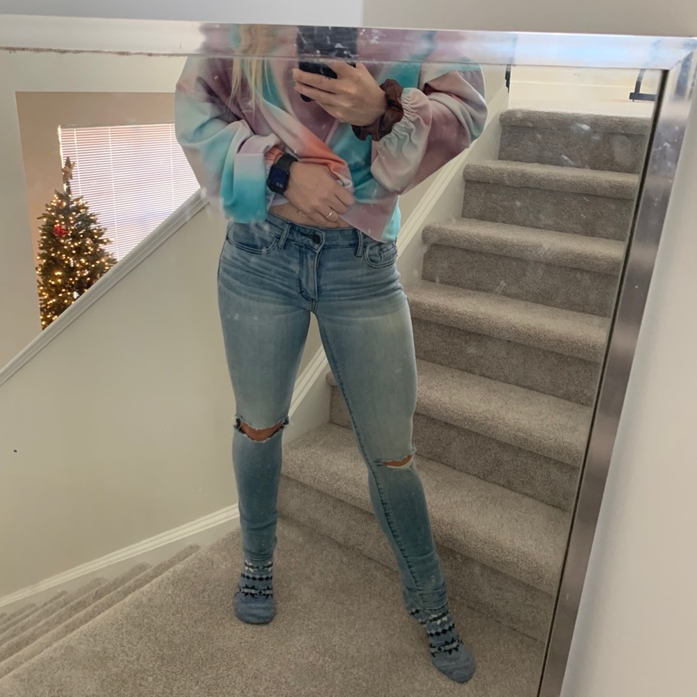 Abercrombie distressed jeans
